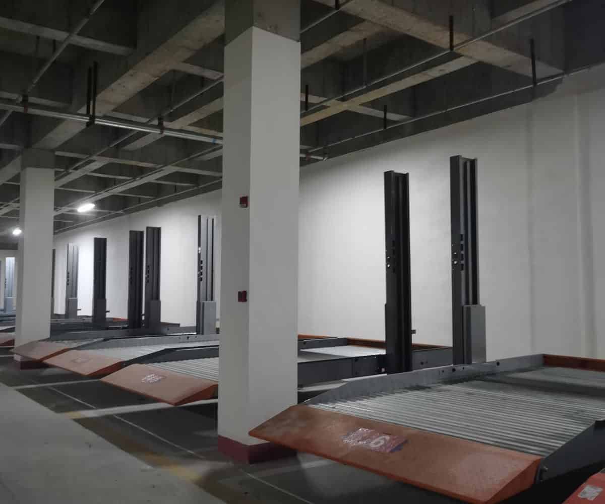 雙柱簡易升降類機械式立體停車設備拆除